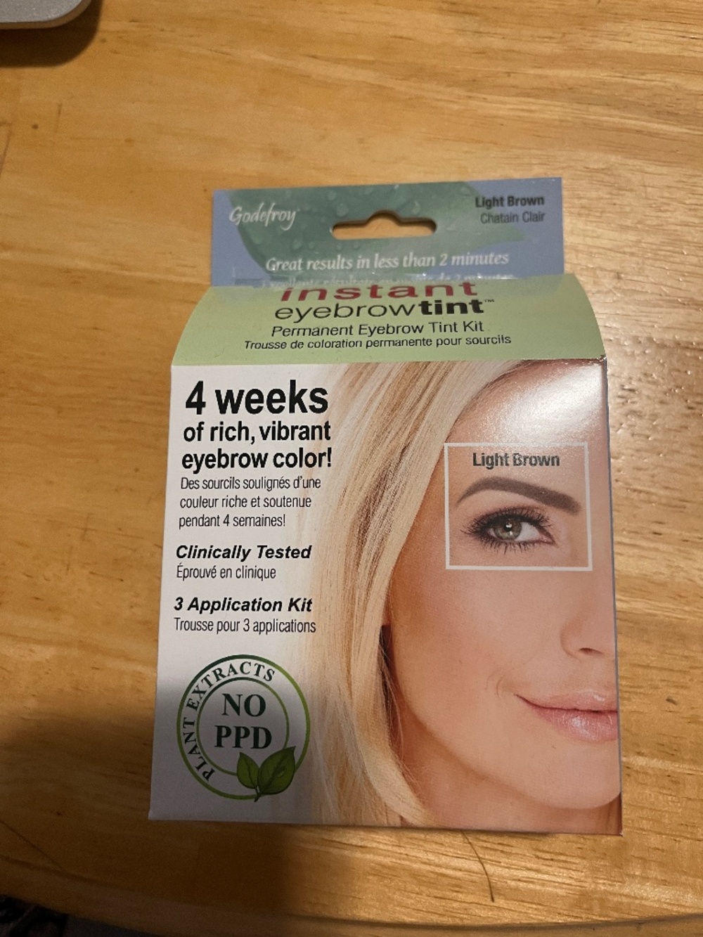Godefroy Instant Eyebrow Tint light brown